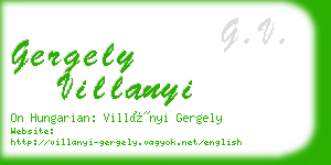 gergely villanyi business card